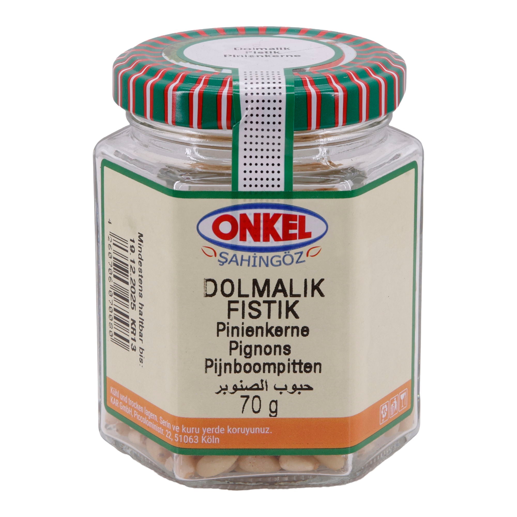Pinienkerne Onkel Şahingöz | Nuss | Dolmalık Fıstık | 70g ONKEL SAHINGÖZ